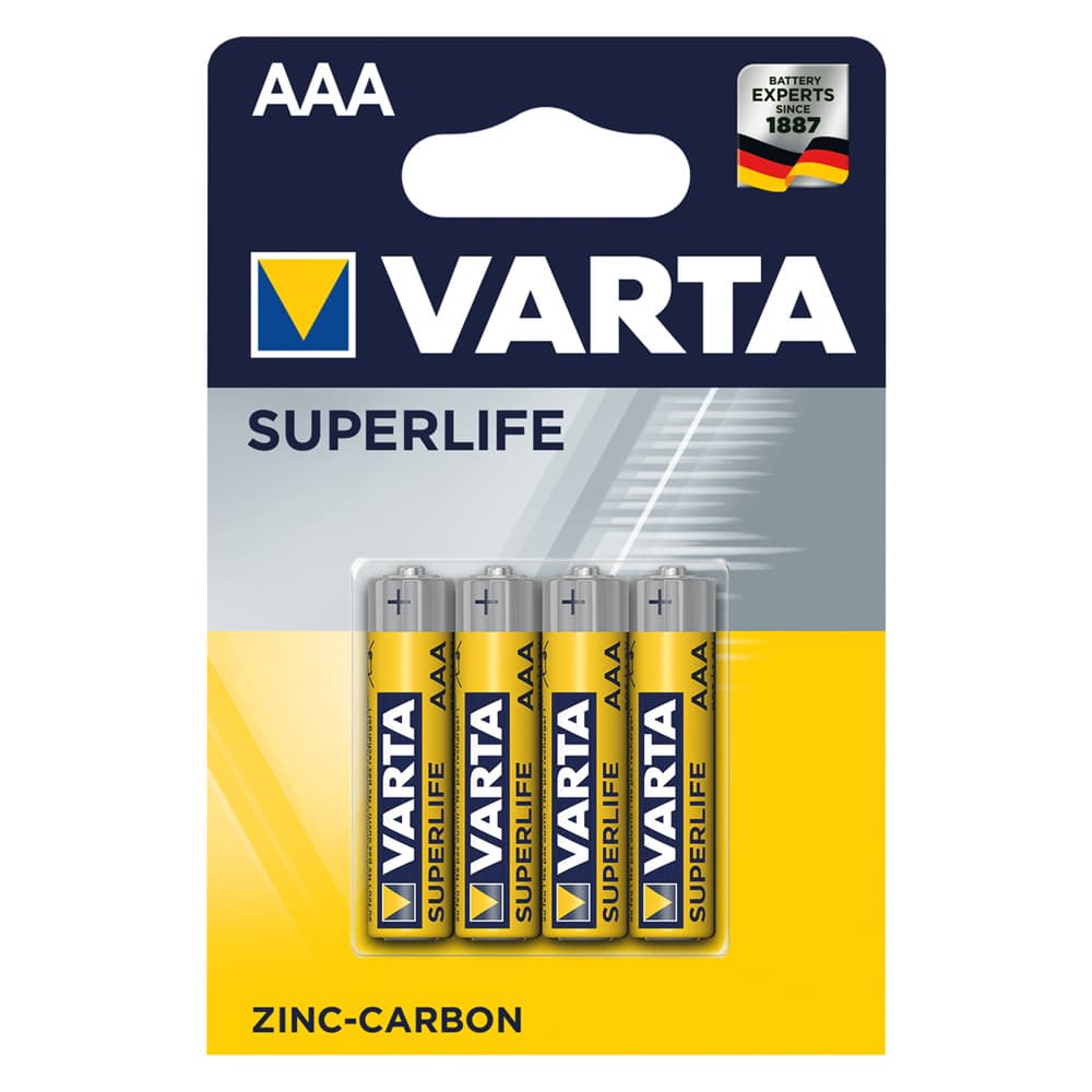Pila Ministilo Superlife PZ 4 Varta RO3P 1,5 v Aaa 12 Blister - 2