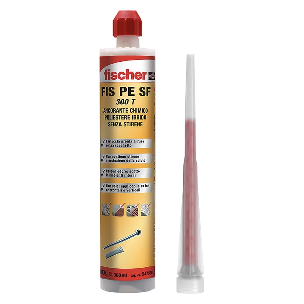Ancorante Chimico Fischer Fis P Plus 300t 12 Pezzi 300 ml
