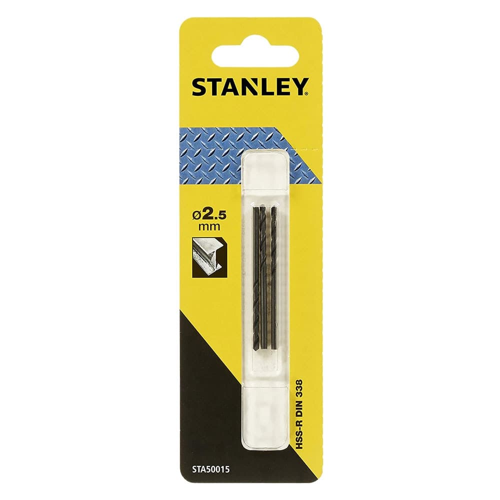 Punta per Stanley Metallo Hss R 3 Pezzi 2,5 mm
