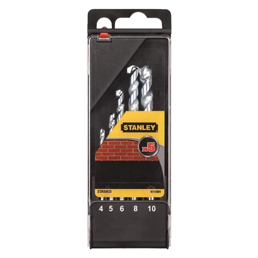 Punta per Muro in Set (da 4 mm a 10) Stanley 5 Pezzi - 2