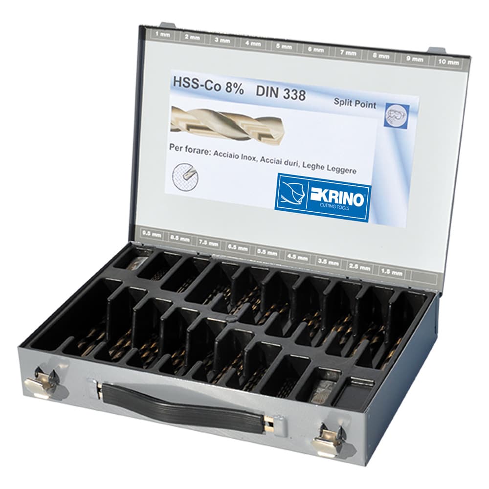 Punte per Krino Metallo HSS al Cobalto 8% 116 Pezzi - 2