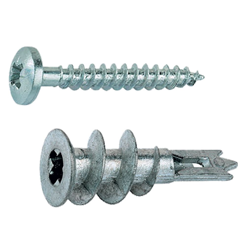 Tassello Fischer Gkm 12 Metallo per Cartongesso Lunghezza 31 mm 100 Pezzi - 2