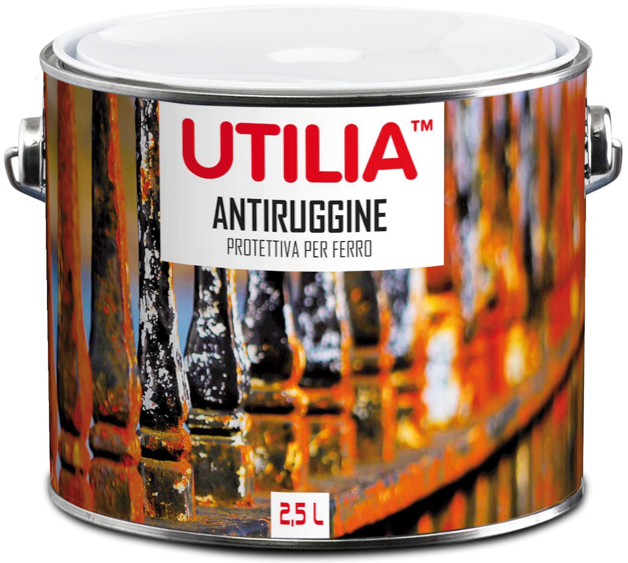 Antiruggine L 2 5 Rosso Ossido 2 Pezzi Utilia - 2