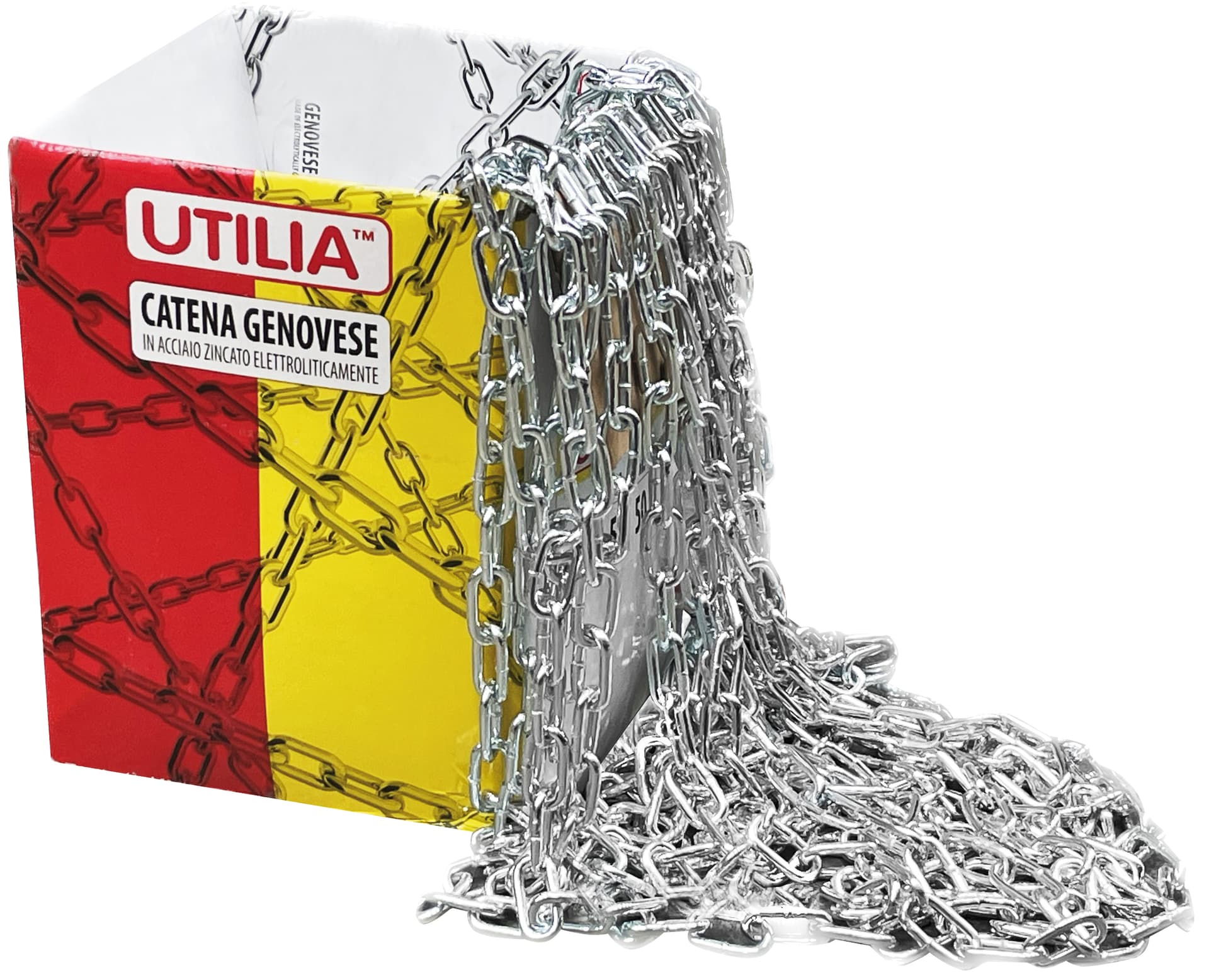 Catena Genovese Zincata in Scatola N° 14 (M 75) Utilia - 2