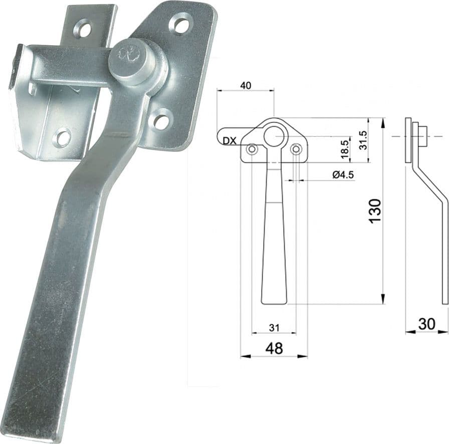 Maniglia da Blocco Dx Ibfm 10 Pezzi