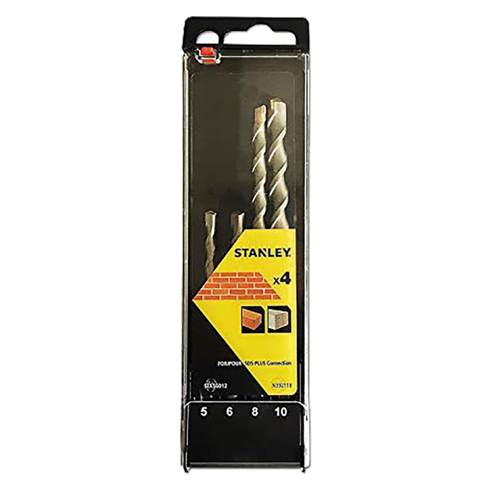 Punta Elicoidale SDS Plus in Set (da 5 mm a 10) Stanley 4 Pezzi - 2