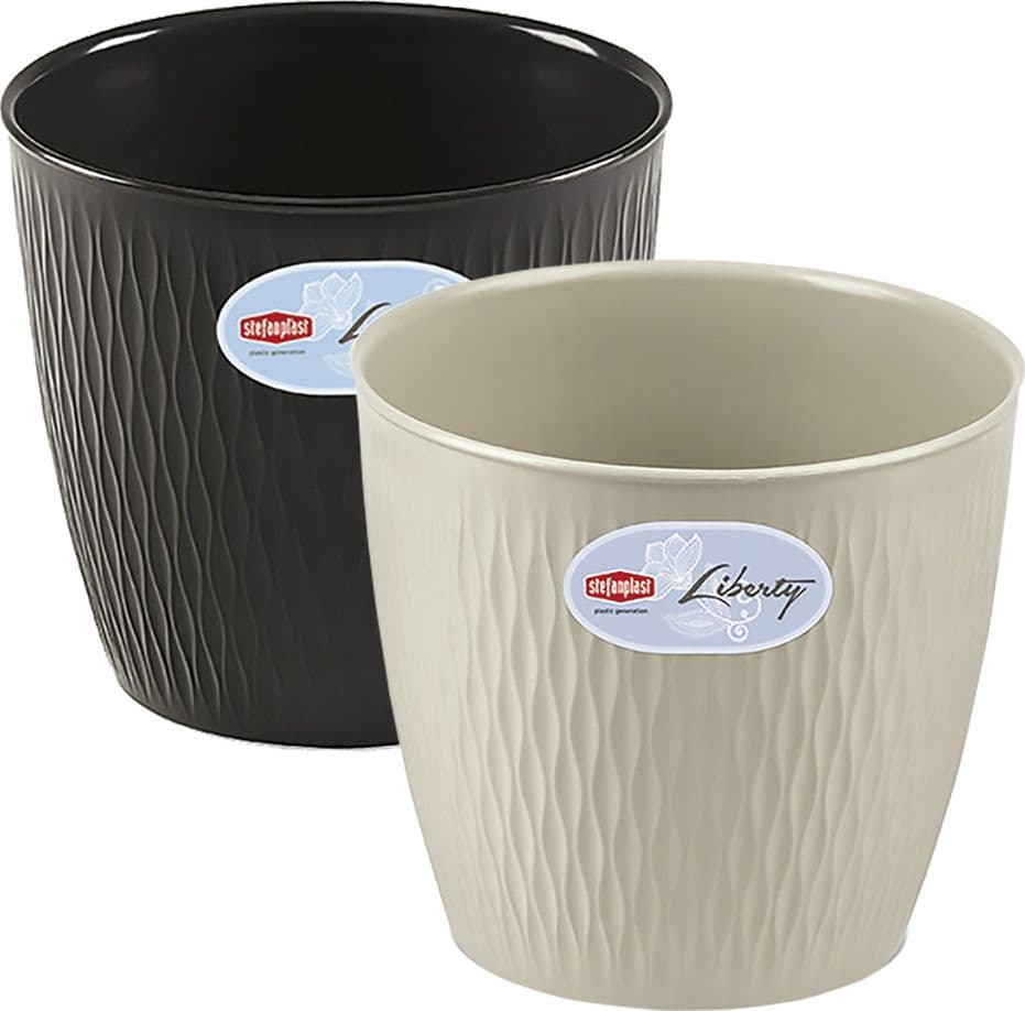 Vaso Tondo X H.23 Stefanplast Liberty Grigio Quarzo Ø 25 - 2