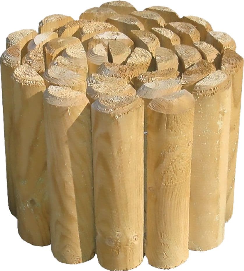 Bordatura Modulare Lungh. 2 Metri Rollborder in Legno Sezione 6 x 20 cm - 2