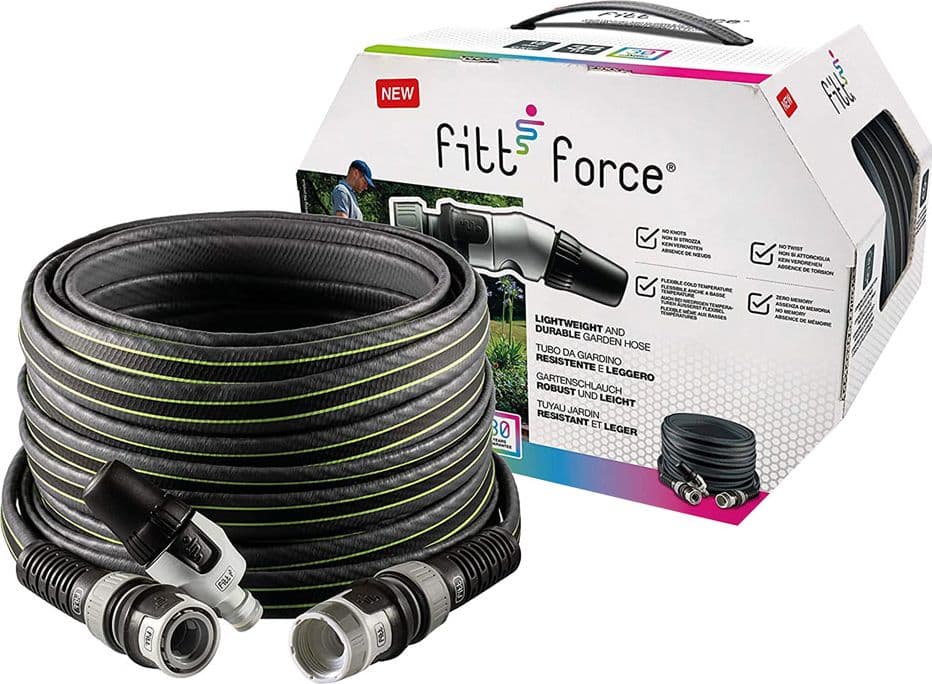 Tubo per Giardino in Kit Fitt Force Grigio in PVC 25 Mt - 2