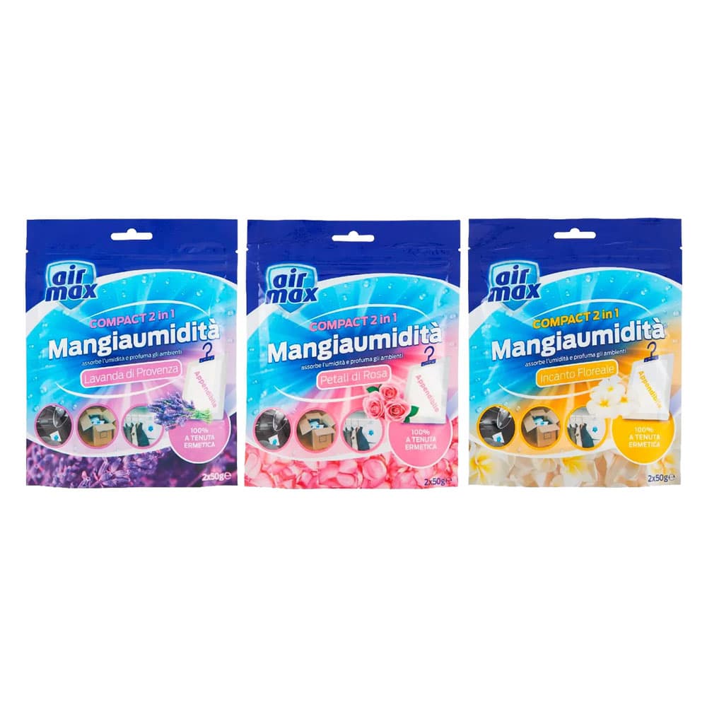 Assorbiumidita Compact' 2 Buste x Fragranze Miste 12 Confezione 50 gr - 2