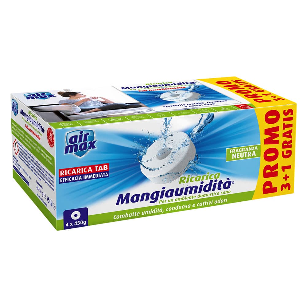 Ricarica Assorbiumidita Air Max' 4 x Neutra 6 Confezione Airmax 450 gr - 2