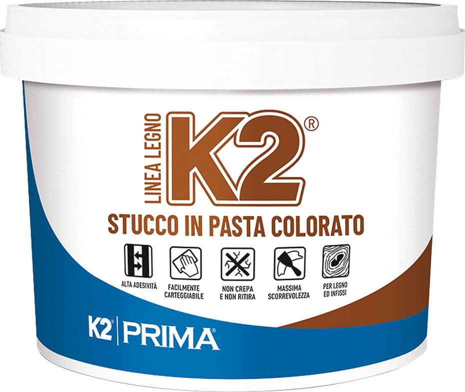 Stucco in Pasta Colorato Noce Chiaro K2 K2 1 kg
