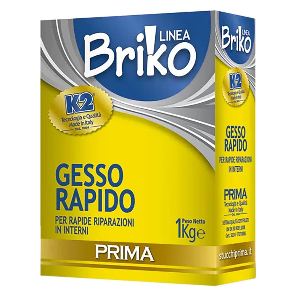 Gesso Murario Rapido Scatola K2 Briko K2 12 Pezzi 1 kg - 2