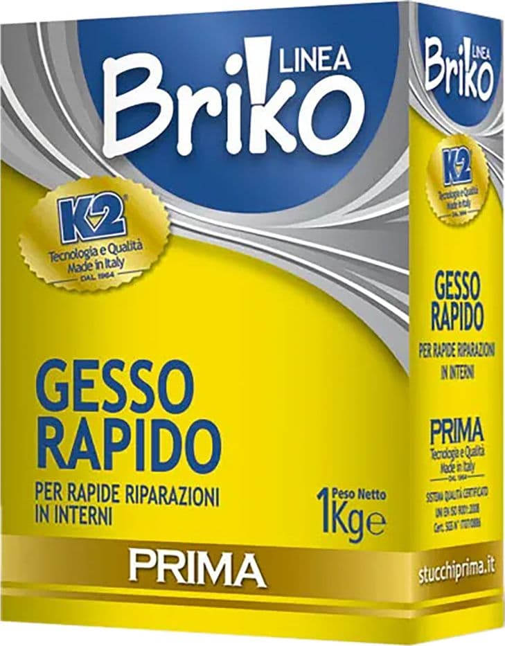 Gesso Murario Rapido Scatola K2 Briko K2 12 Pezzi 1 kg