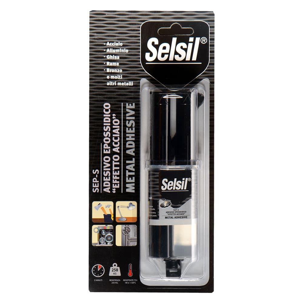 Adesivo Effetto Selsil Sep S Acciaio 12 Pezzi 28 gr - 2
