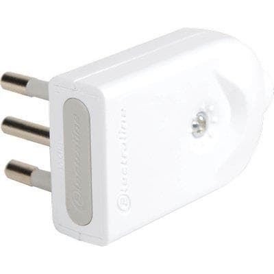 Spina Mobile Orientabile Electraline Bianco 2P con T 10A 25 Pezzi - 2