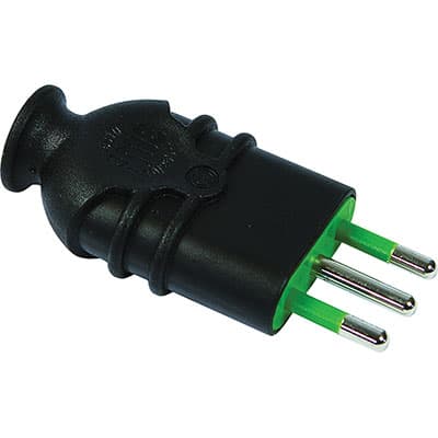 Spina Mobile Hi Pro Fme Nero 2P con T 10A 10 Pezzi - 2