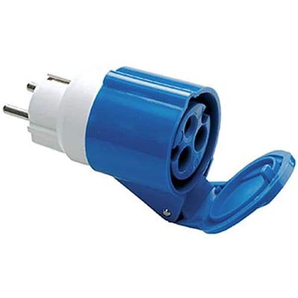 Adattatore Schukopresa Blu Fme 2P con T 16A IP44 - 2