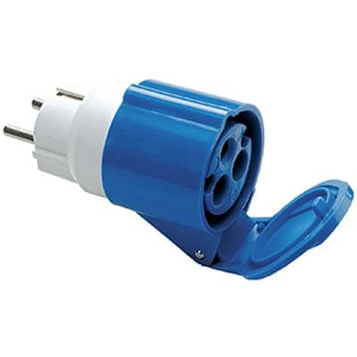 Adattatore Schukopresa Blu Fme 2P con T 16A IP44 - 2