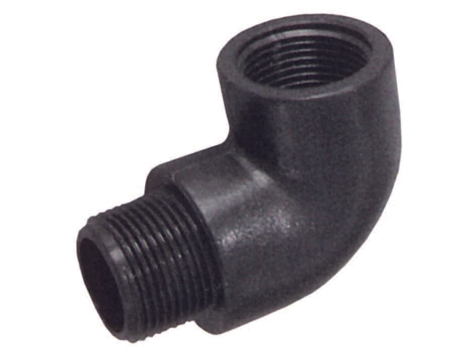 Gomito 90 ° (pp) Filettato Maschio Femmina in Polipropilene Mf ¾ 20 Pezzi - 2