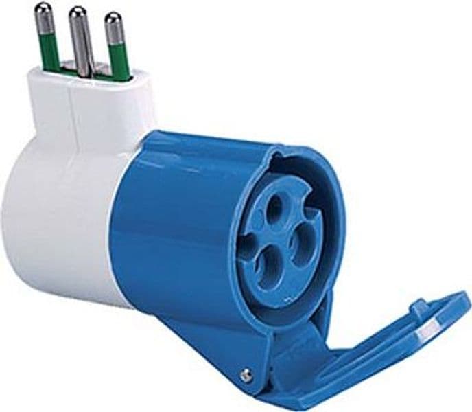 Adattatore 16APRESA Blu Fme 2P con T 16A IP44 - 2
