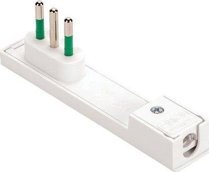 Spina Mobile Ribassata Clock Fme Bianco 2P con T 10A 3 Pezzi - 2