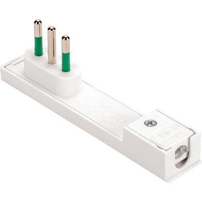Spina Mobile Ribassata Clock Fme Bianco 2P con T 10A 3 Pezzi - 2
