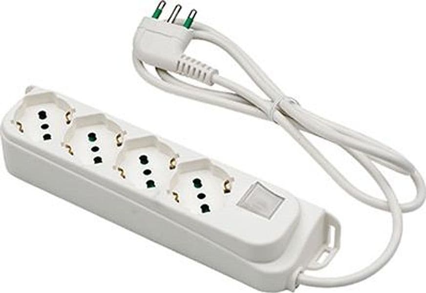 Multipresa Bipasso Schuko con Int.lum Retail Fme Bianco 2 Pezzi 7403223 - 2