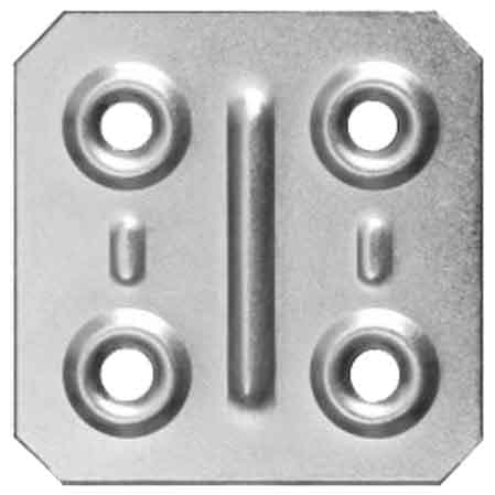 Piastrina Piana 4 x 4 cm 200 Pezzi - 2