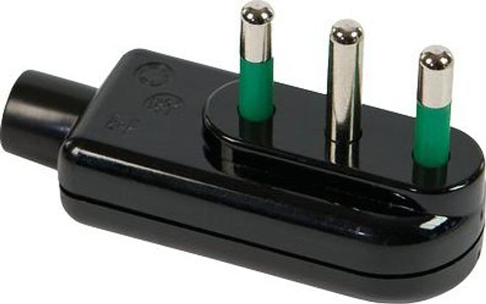 Spina Mobile Ribassata Fme Nero 2P con T 16A 10 Pezzi - 2