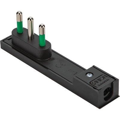 Spina Mobile Ribassata Clock Fme Nero 2P con T 16A 3 Pezzi - 2