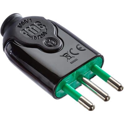 Spina Mobile Fme Nero 2P con T 10A 10 Pezzi - 2