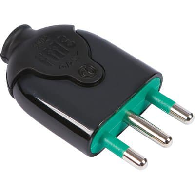 Spina Mobile Fme Nero 2P con T 16A 10 Pezzi - 2