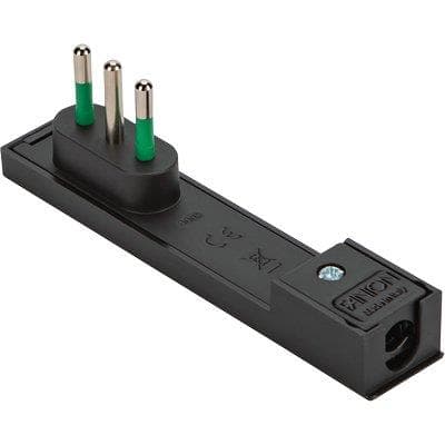 Spina Mobile Ribassata Clock Fme Nero 2P con T 10A 3 Pezzi - 2
