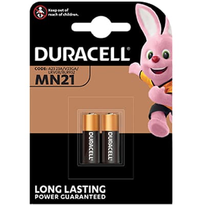 Pila Specialistica MN21 Duracell Alcalina 12 V 2 Pezzi - 2