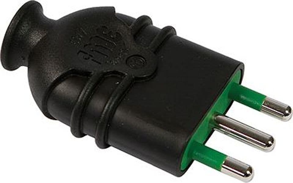 Spina Mobile Hi Pro Fme Nero 2P con T 16A 5 Pezzi - 2