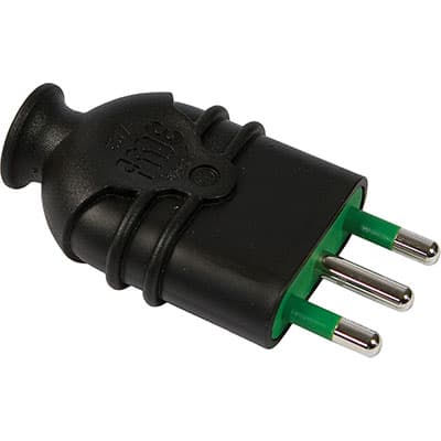 Spina Mobile Hi Pro Fme Nero 2P con T 16A 5 Pezzi - 2