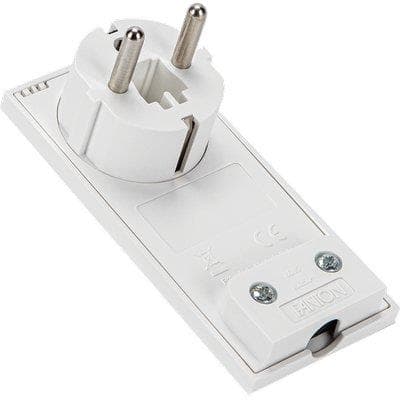 Spina Mobile Ribassata Schuko Clock Fme Bianco 2P con T 16A 2 Pezzi - 2