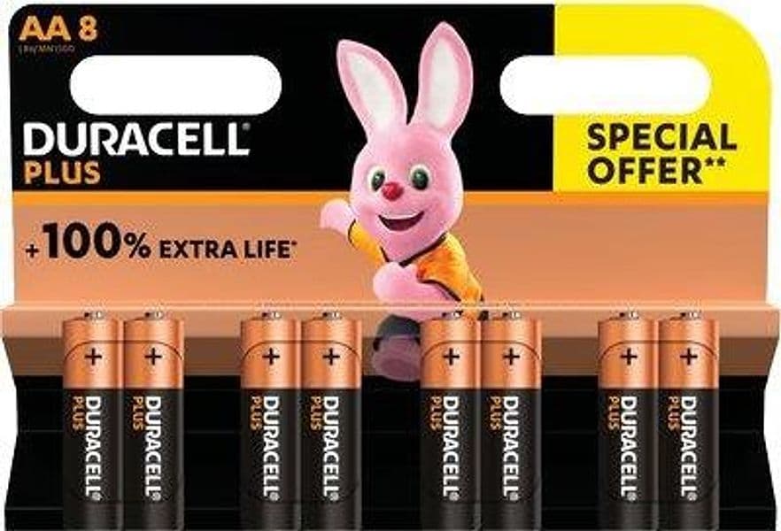 Pila Stilo Aa PLUS100 Power Duracell Alcalina 1,5 V 8 Pezzi