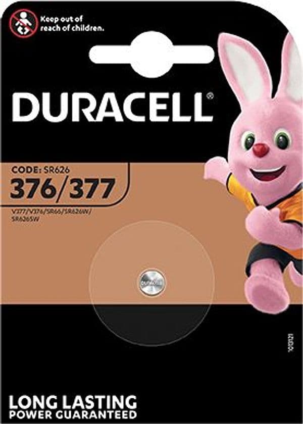 Pila Specialistica 377 Duracell Ossido Argento 1,5 V 10 Pezzi