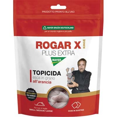 Topicida Rogar per King Mayerbraun Granaglia Arancia 150 g 36 Pezzi - 2