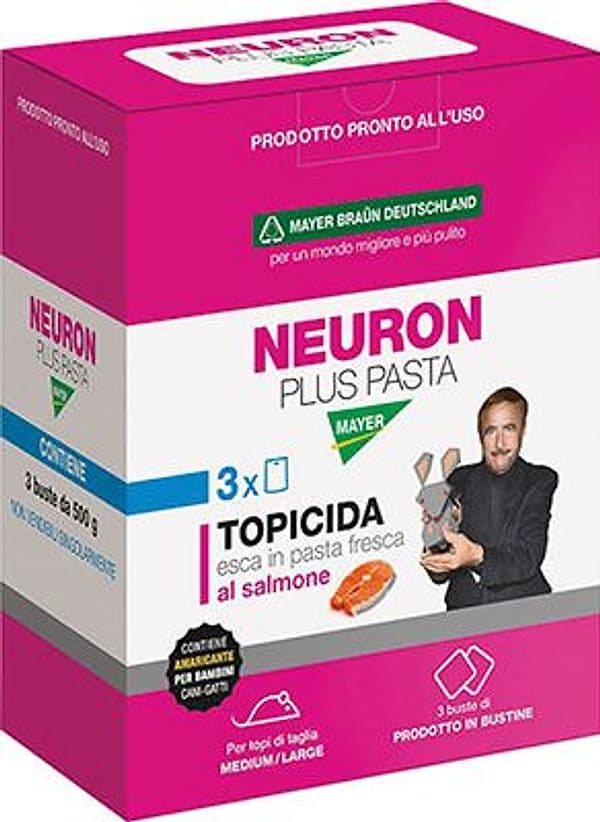 Topicida Neuron Plus Mayerbraun Pasta al Salmone 1500 g 12 Pezzi - 2