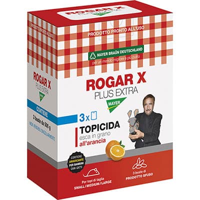 Topicida Rogar per Plus Extra Mayerbraun Granaglia Arancia 1500 g 12 Pezzi - 2