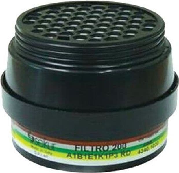 Filtro per Respiratore a Maschera Polimask 100 Sekur A1 B1 E1 K1 P3 R D - 2