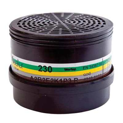 Filtro per Respiratore a Maschera Polimask 230 Sekur A1 B1 E1 K1 P3 - 2