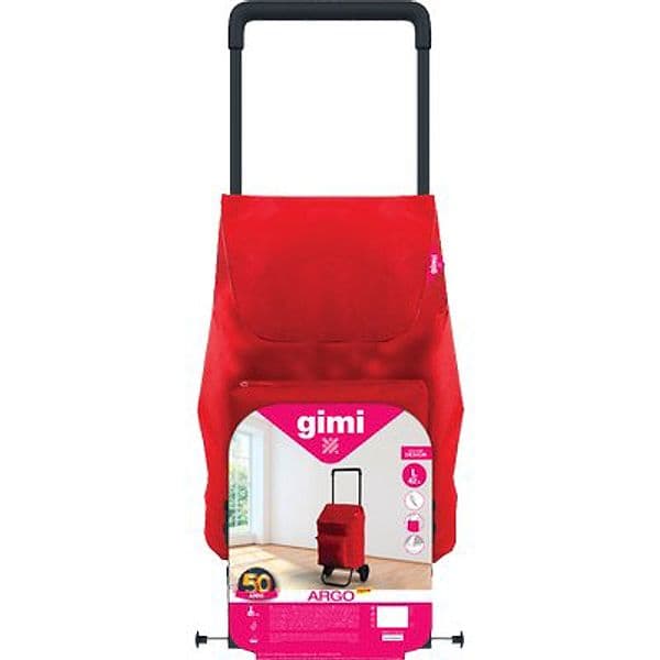 Carrello Portaspesa Argo Gimi Rosso Cm 37X33 H.cm 96 - 2