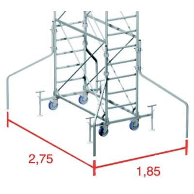 Barre Stabilizz per Trabattello Grim Eu 75 Marchetti 4 Pezzi - 2