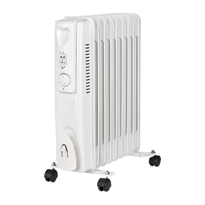 Radiatore Olio con Termostato Pinzolo Effe Volt 230 Watt 2000 Elementi 9 cm - 2