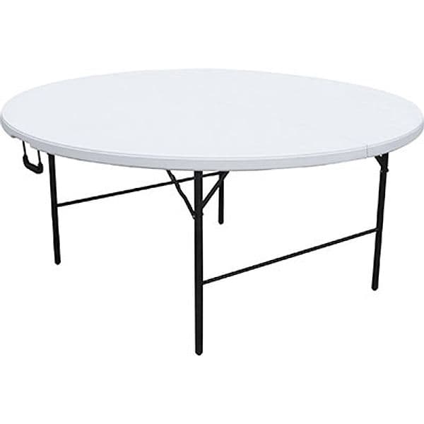 Tavolo Catering Domus Hdpe Bianco Acciaio Cm 160 H.cm 74 - 2