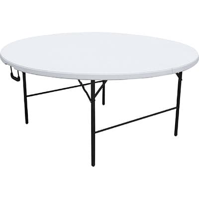 Tavolo Catering Domus Hdpe Bianco Acciaio Cm 160 H.cm 74 - 2